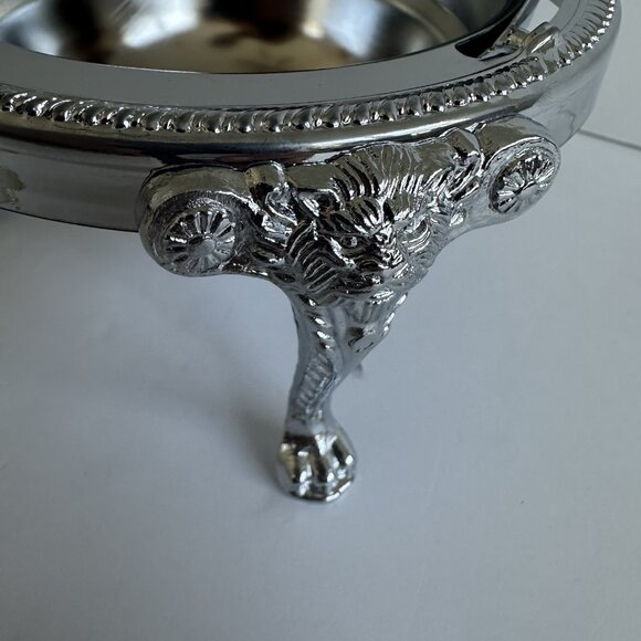 VTG NIOB IRVINWARE 1980s Chromeware Covered Butter Dish Glass Insert Retro 22780 - Picture 5 of 15